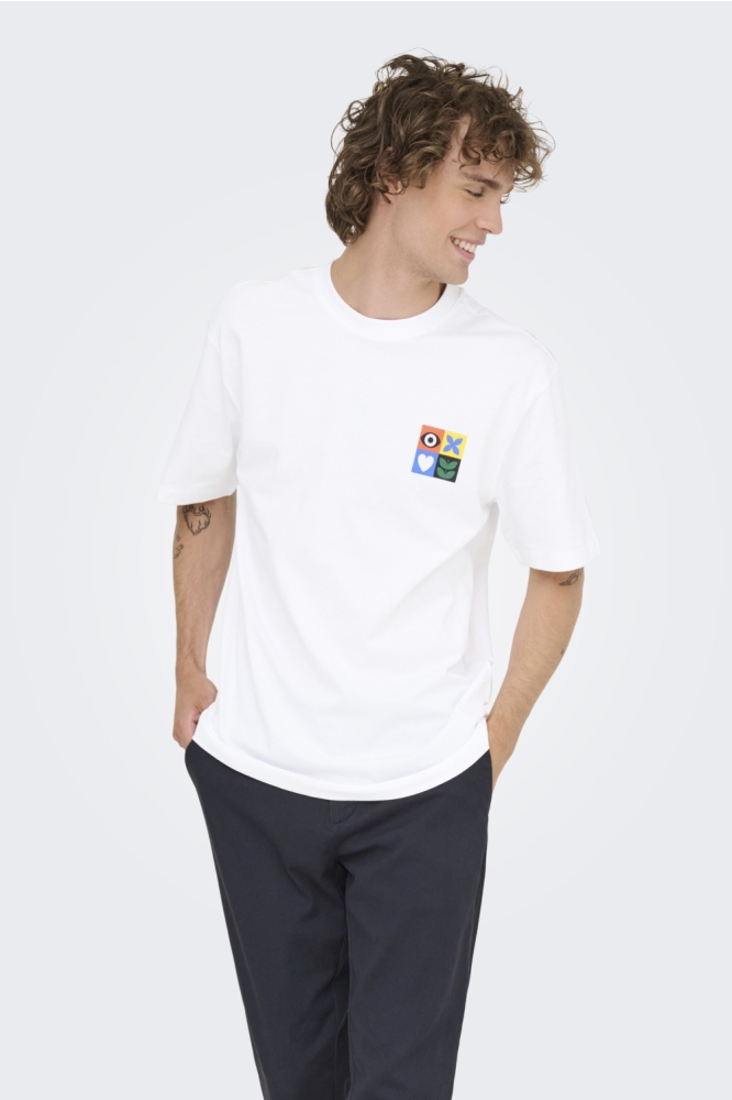 ONSFRED GIROUD RLX SS TEE 22036984 Bright White/DREAM